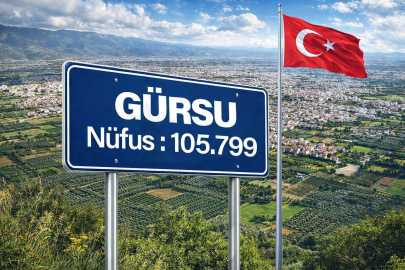 TÜİK VERİLERİNE GÖRE BURSA GÜRSU İLÇESİNİN NÜFUSU
