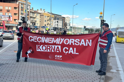 Gürsu CHP’den Ekonomik Protesto: “Geçinemiyorsan Korna Çal”
