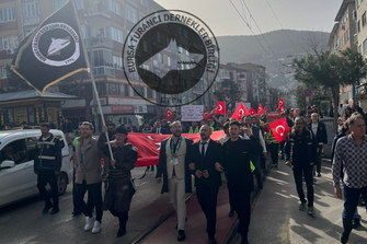 Bursa’da Uyan Türk Yürüyüşü