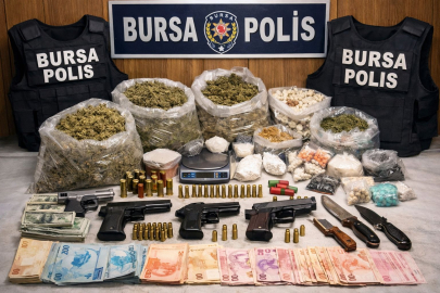 Bursa’da Uyuşturucu Madde Ve Silah Operasyonu