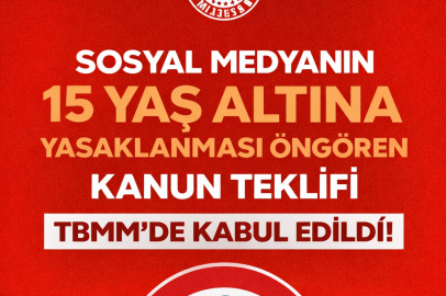 Türkiye Büyük Millet Meclisin’de kabul edildi: 15 yaş altına sosyal medya yasağı