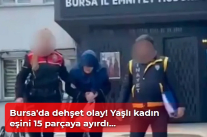 Bursa'da dehşet olay! Yaşlı kadın eşini 15 parçaya ayırdı...