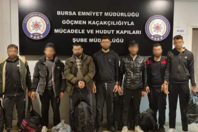 Bursa'da kaçak göçmen operasyonu: 7 kişi yakalandı