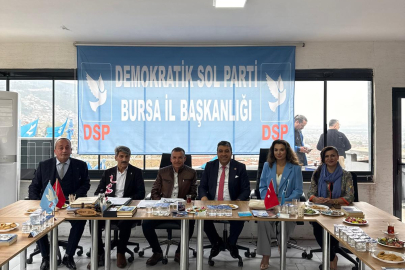DSP Çanakkale İl Başkanı Çetin Gürler, Bursa İl Başkanlığını Ziyaret Etti: İlçe Başkanlarıyla Sıcak Karşılama