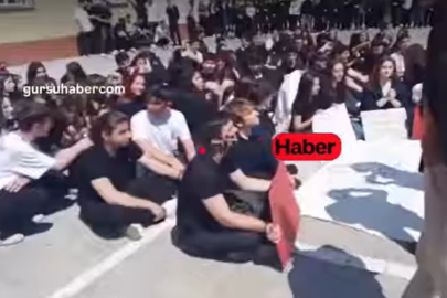 Bursa’da lisede oturma eylemi: “Okulda ölmek istemiyoruz”