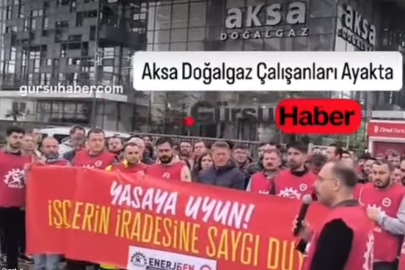 Bursagaz işçilerinden “Geçinemiyoruz” eylemi!