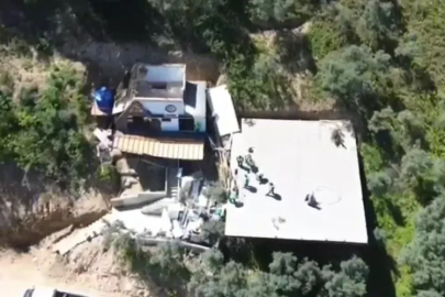 İznik Gölü manzaralı kaçak yapılarda yıkım başladı!