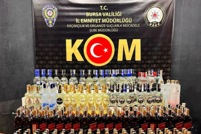Bursa’da Sahte Alkollü İçki Operasyonu Gerçekleştirildi.