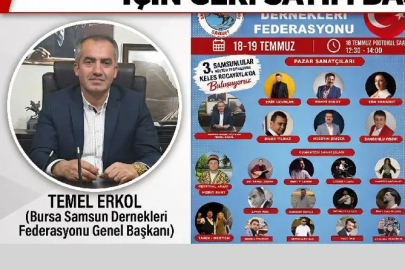 Kocayayla'da Samsun Rüzgârı Esti: 3. Geleneksel SAMDEF Buluşması Rekor Katılımla Tarihe Geçti Bursa'nın Keles ilçesindeki Kocayayla, üç gün boyunca Samsun kültürünün, dayanışmanın ve hemşehrilik ruhunun merkezi oldu